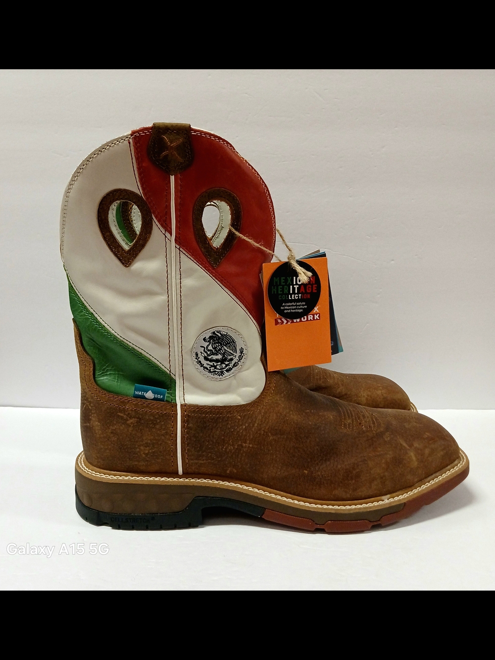 Twisted X Mexican Heritage Collection Work Boots Waterproof Men's Size 12 D NWT